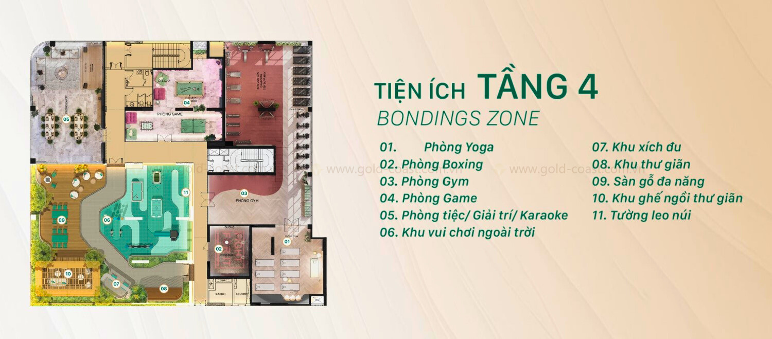 Tiện ích The Emerald Garden View_tầng 4