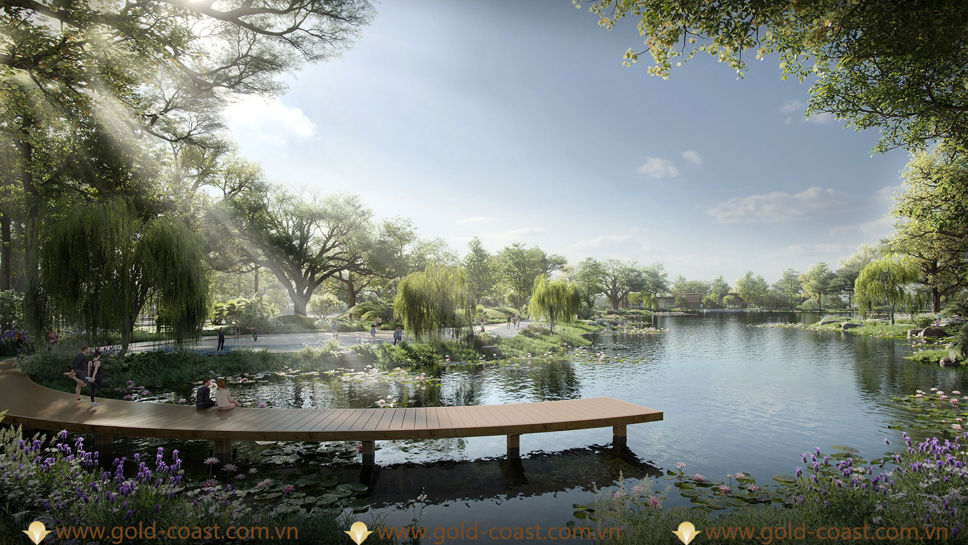 Không gian xanh ngát bên bờ hồ trung tâm tại dự án Eco Central Park Không gian xanh ngát bên bờ hồ trung tâm tại dự án Eco Central Park