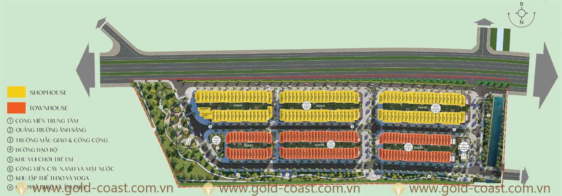Mặt bằng Dự án Central Avenue Quy Nhơn