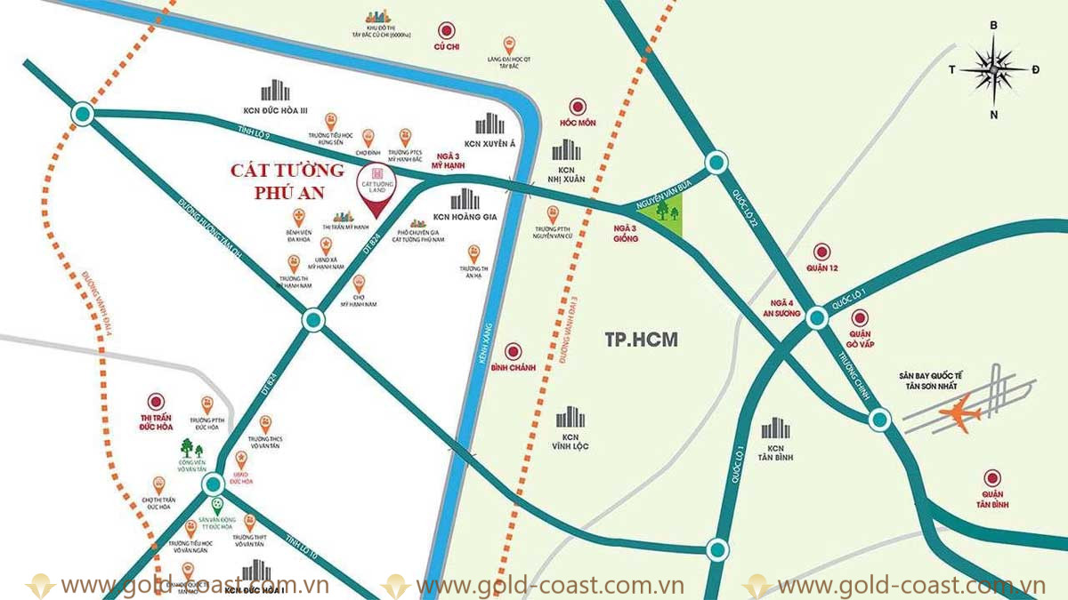 Vị trí Dự án Cát Tường Phú An
